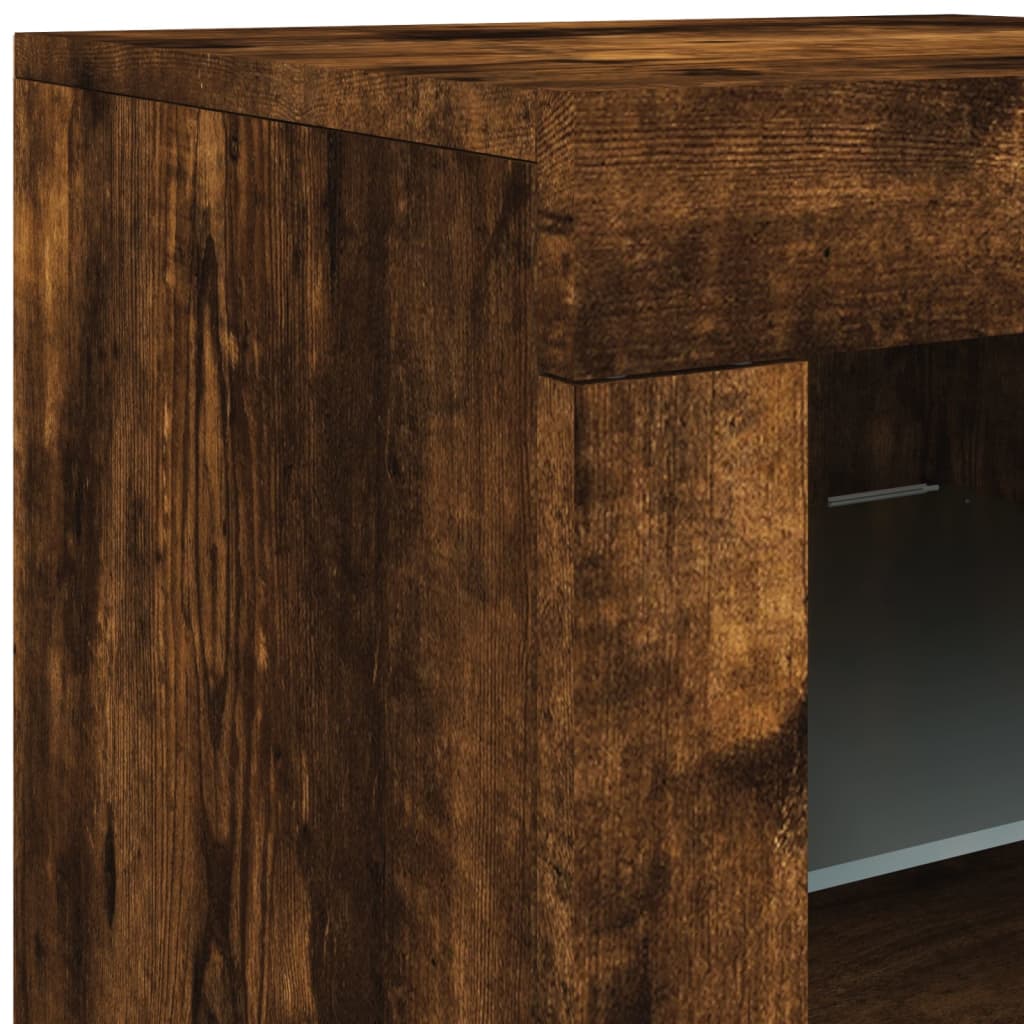 Příborník S Led Osvětlením 123 X 37 X 67 Cm