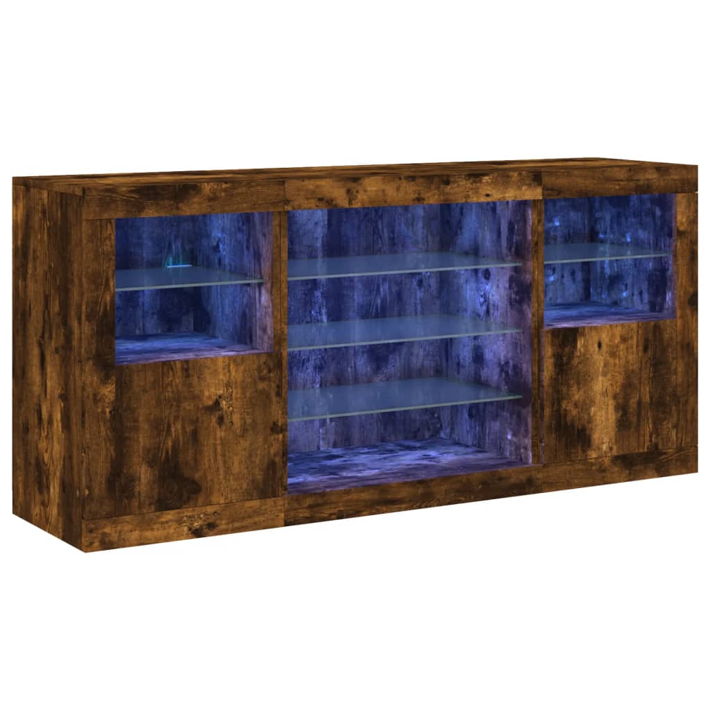 Příborník S Led Osvětlením 142,5 X 37 X 67 Cm