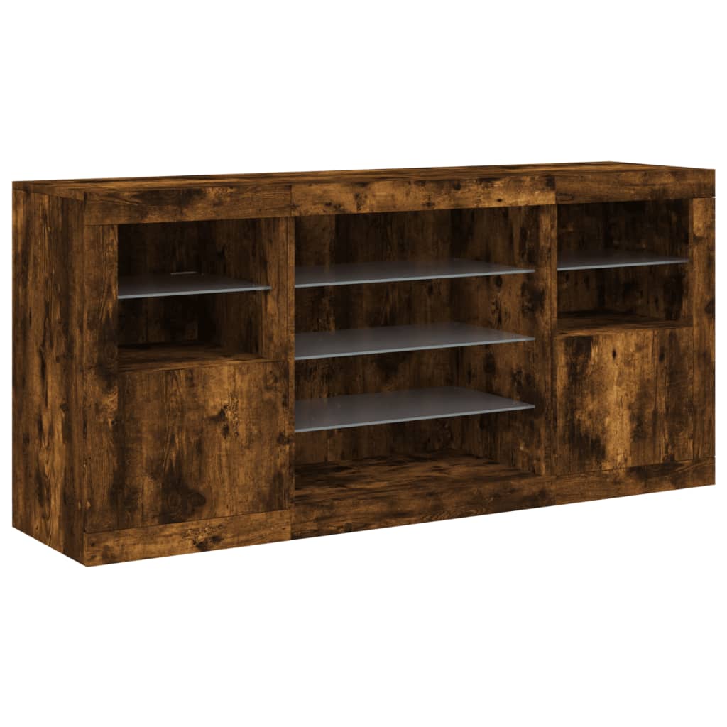 Příborník S Led Osvětlením 142,5 X 37 X 67 Cm