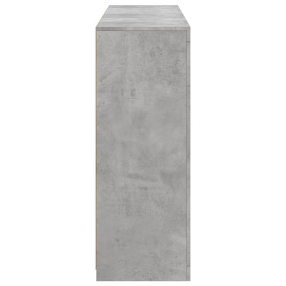 Příborníky S Led Osvětlením 3 Ks Betonově Šedé Kompozitní Dřevo