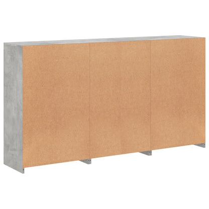 Příborník S Led Osvětlením Betonově Šedý 181,5 X 37 X 100 Cm