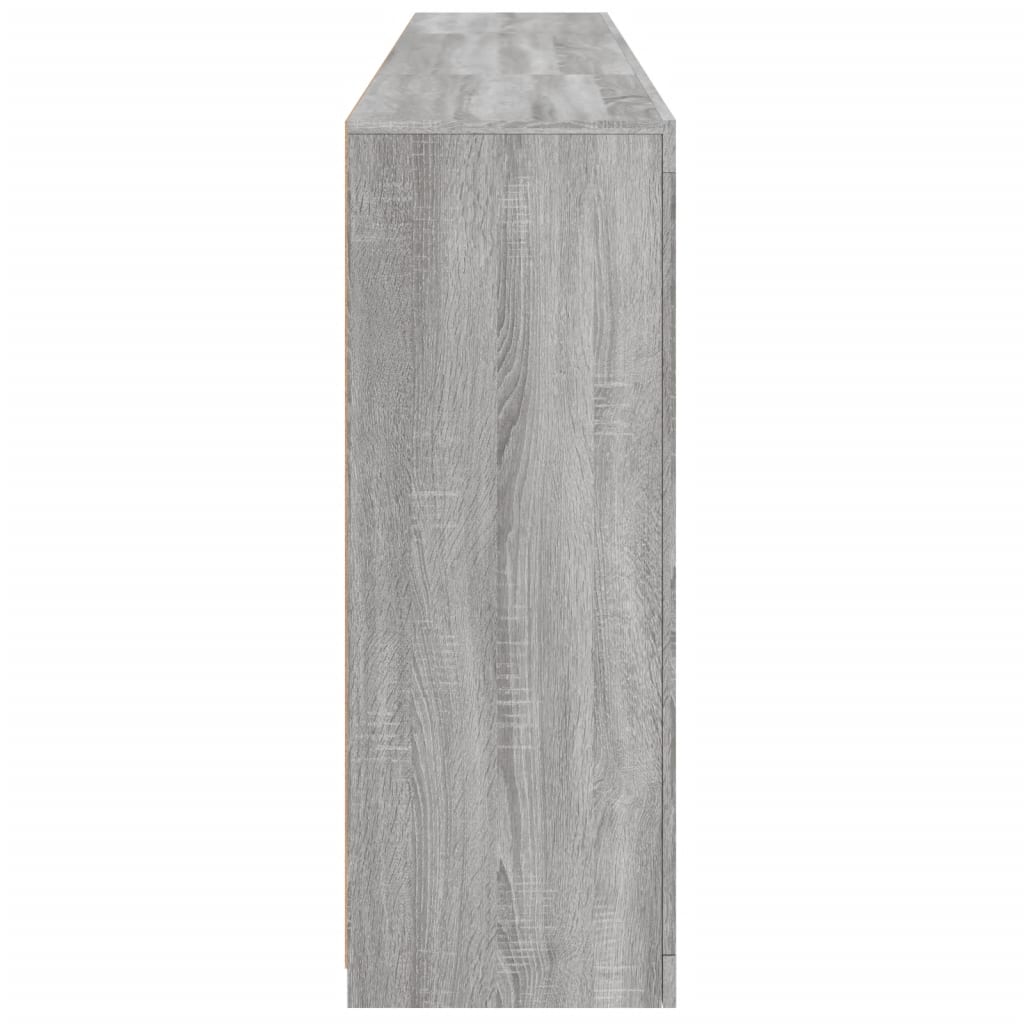 Příborník S Led Osvětlením Šedý Sonoma 202 X 37 X 100 Cm