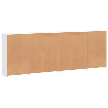 Příborník S Led Osvětlením Bílý 283 X 37 X 100 Cm