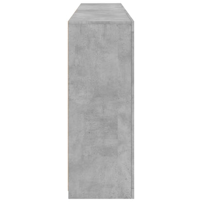 Příborník S Led Osvětlením Betonově Šedý 181,5 X 37 X 100 Cm