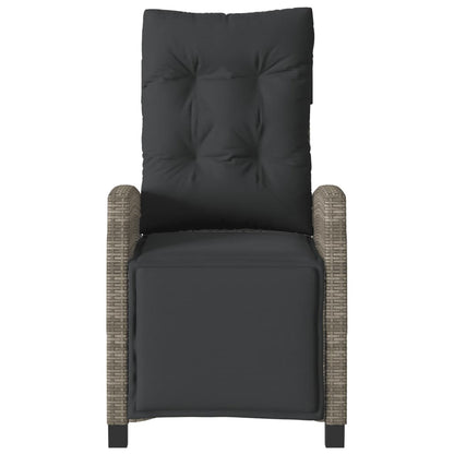 3Dílný Bistro Set S Poduškami Šedý Polyratan