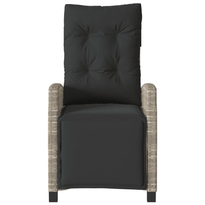 3Dílný Bistro Set S Poduškami Světle Šedý Polyratan