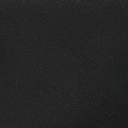 Rám Postele S Čelem Černý Umělá Kůže