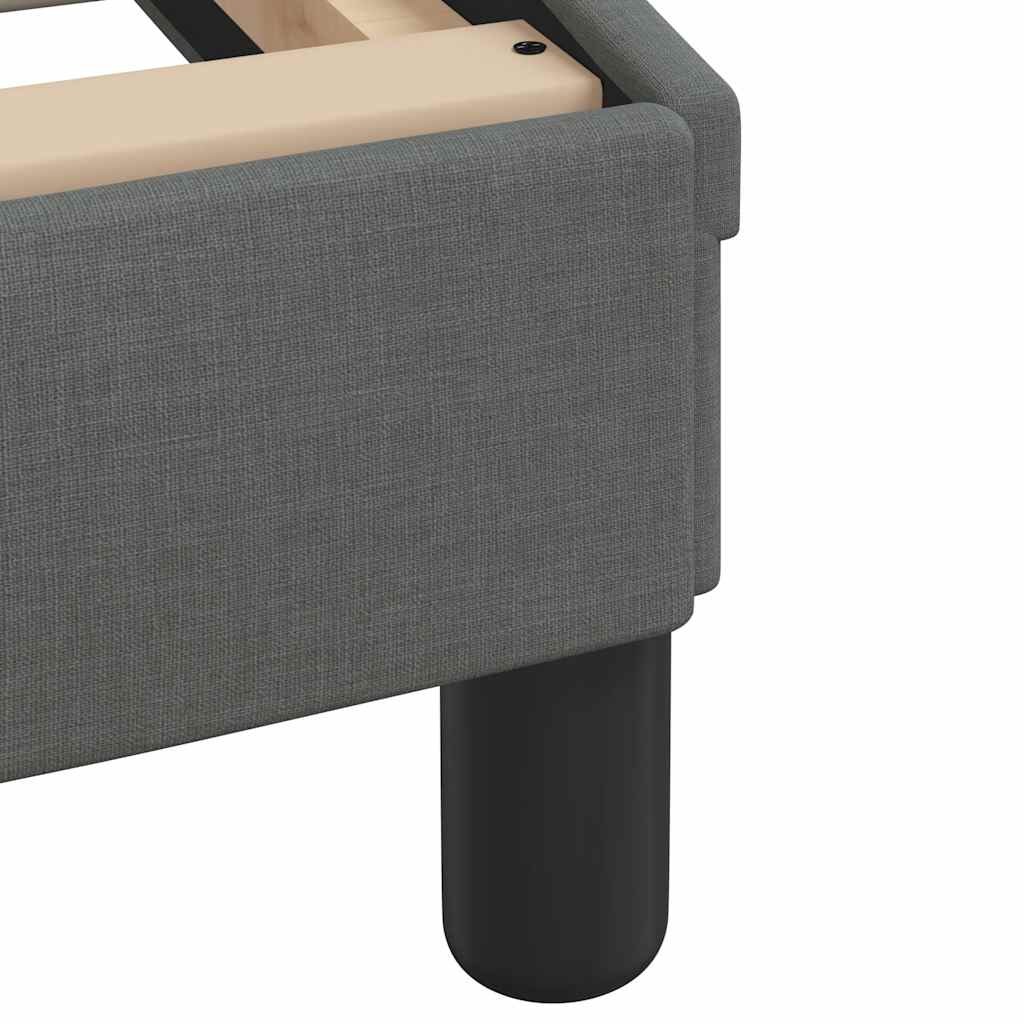 Rám Postele Dover Tmavě Šedý 100 X 203 Cm Textil