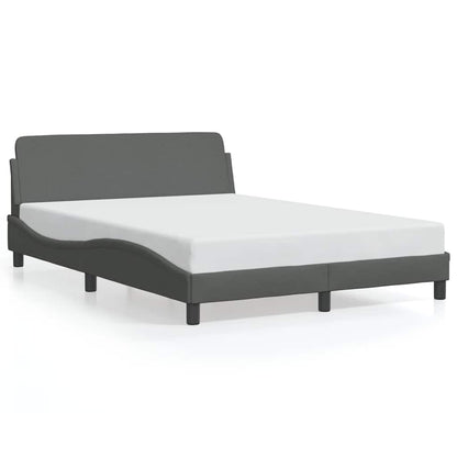 Rám Postele Dover Tmavě Šedý 137 X 190 Cm Textil