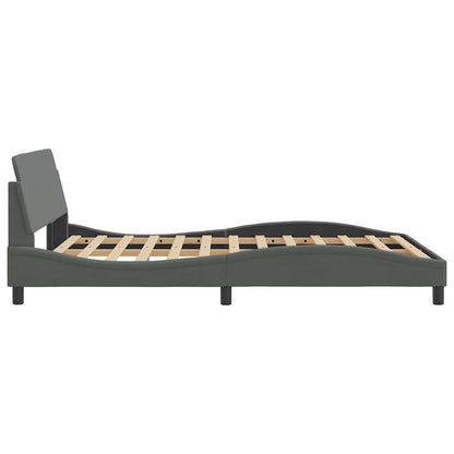 Rám Postele Dover Tmavě Šedý 137 X 190 Cm Textil