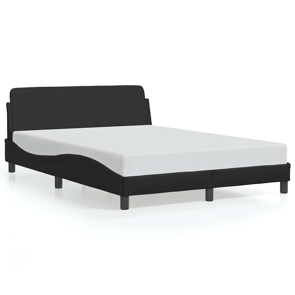 Rám Postele Dover Černý 137 X 190 Cm Umělá Kůže