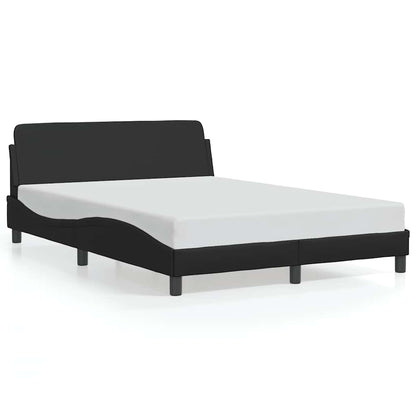 Rám Postele Dover Černý 137 X 190 Cm Umělá Kůže