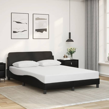 Rám Postele Dover Černý 137 X 190 Cm Umělá Kůže