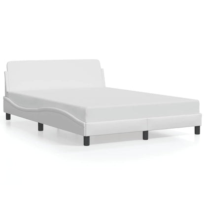 Rám Postele Dover Bílý 137 X 190 Cm Umělá Kůže