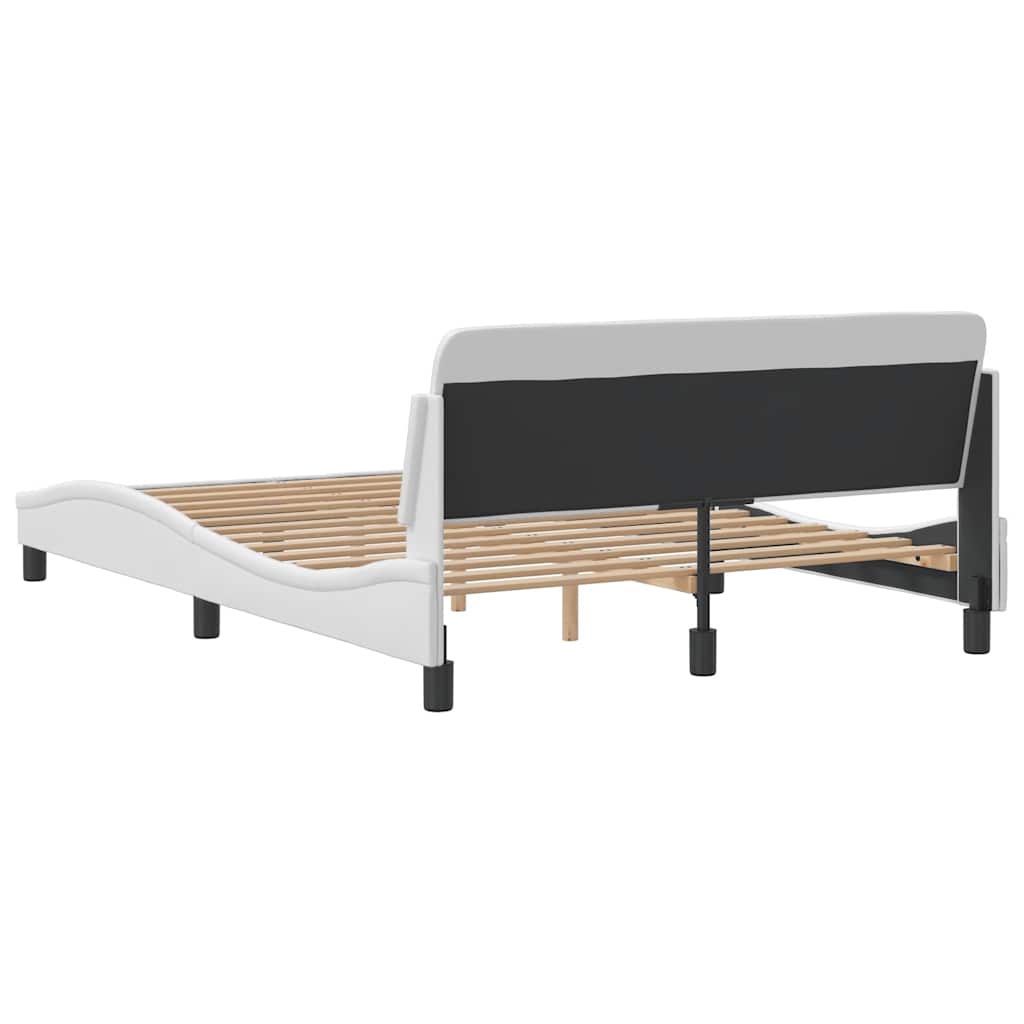 Rám Postele Dover Bílý 137 X 190 Cm Umělá Kůže