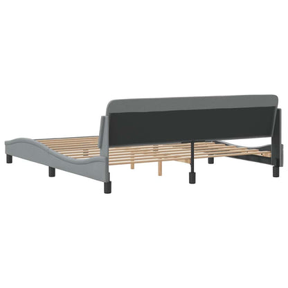 Rám Postele Dover Světle Šedý 183 X 213 Cm Textil