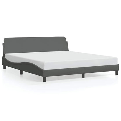 Rám Postele Dover Tmavě Šedý 183 X 213 Cm Textil