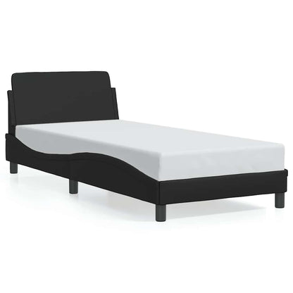 Rám Postele Dover Černý 90X190 Cm Umělá Kůže
