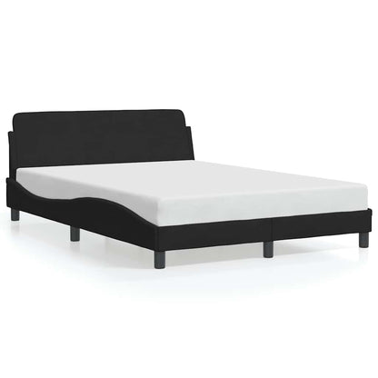 Rám Postele Dover Černý 135 X 190 Cm Samet