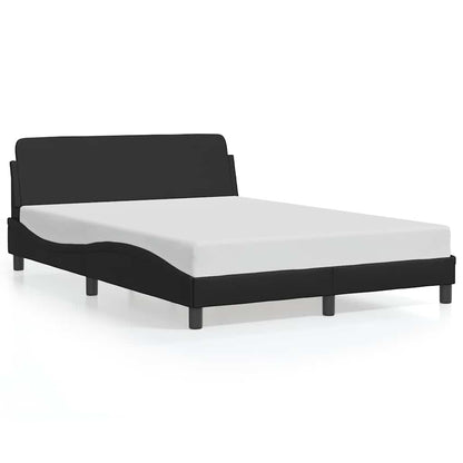 Rám Postele Dover Černý 135 X 190 Cm Umělá Kůže