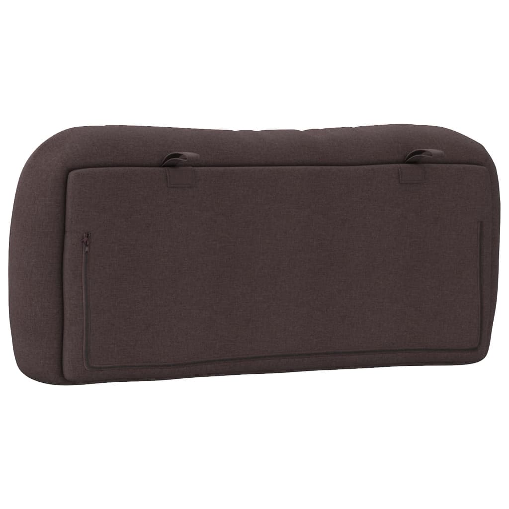 Polštář Na Čelo Postele Hvar Tmavě Hnědý Textil
