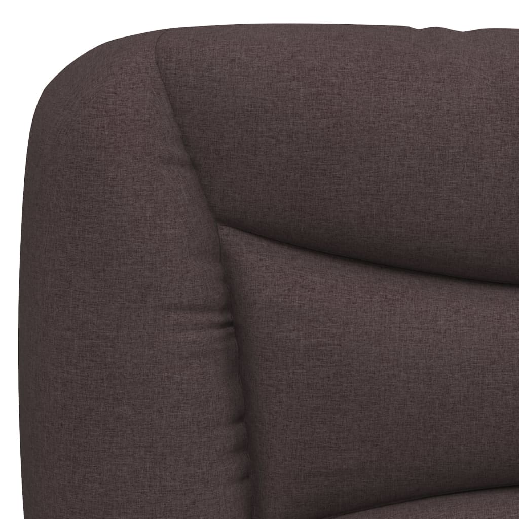 Polštář Na Čelo Postele Hvar Tmavě Hnědý Textil