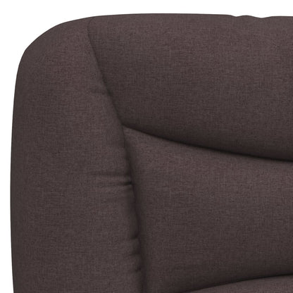 Polštář Na Čelo Postele Hvar Tmavě Hnědý Textil