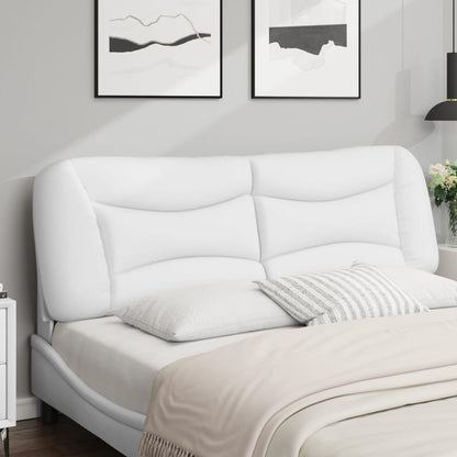 Polštář Na Čelo Postele Hvar Bílý 152 Cm Umělá Kůže