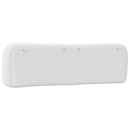 Polštář Na Čelo Postele Hvar Bílý 193 Cm Umělá Kůže