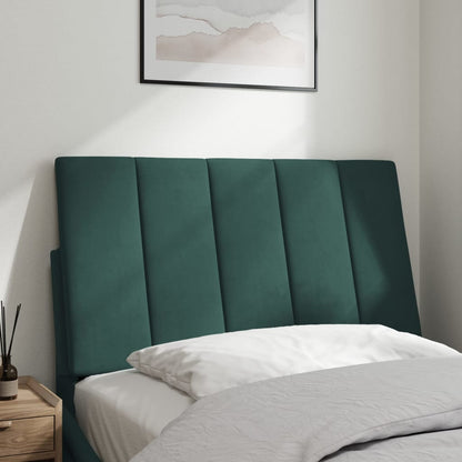 Polštář Na Čelo Postele Hanko Tmavě Zelený 90 Cm Samet