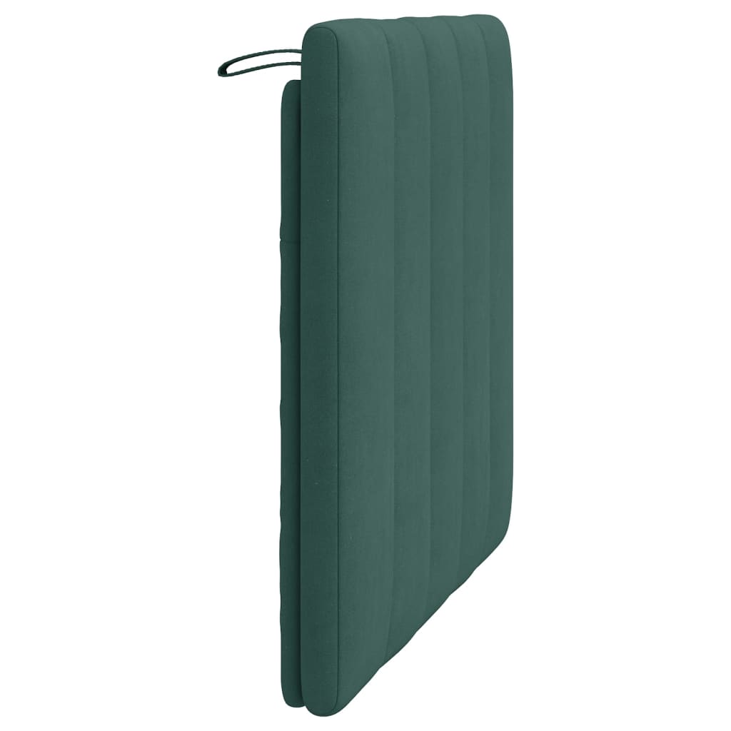Polštář Na Čelo Postele Hanko Tmavě Zelený 90 Cm Samet