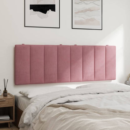 Polštář Na Čelo Postele Hanko Růžový 120 Cm Samet