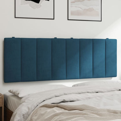 Polštář Na Čelo Postele Hanko Modrý 140 Cm Samet