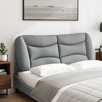 Polštář Na Čelo Postele Hvar Světle Šedý 137 Cm Textil