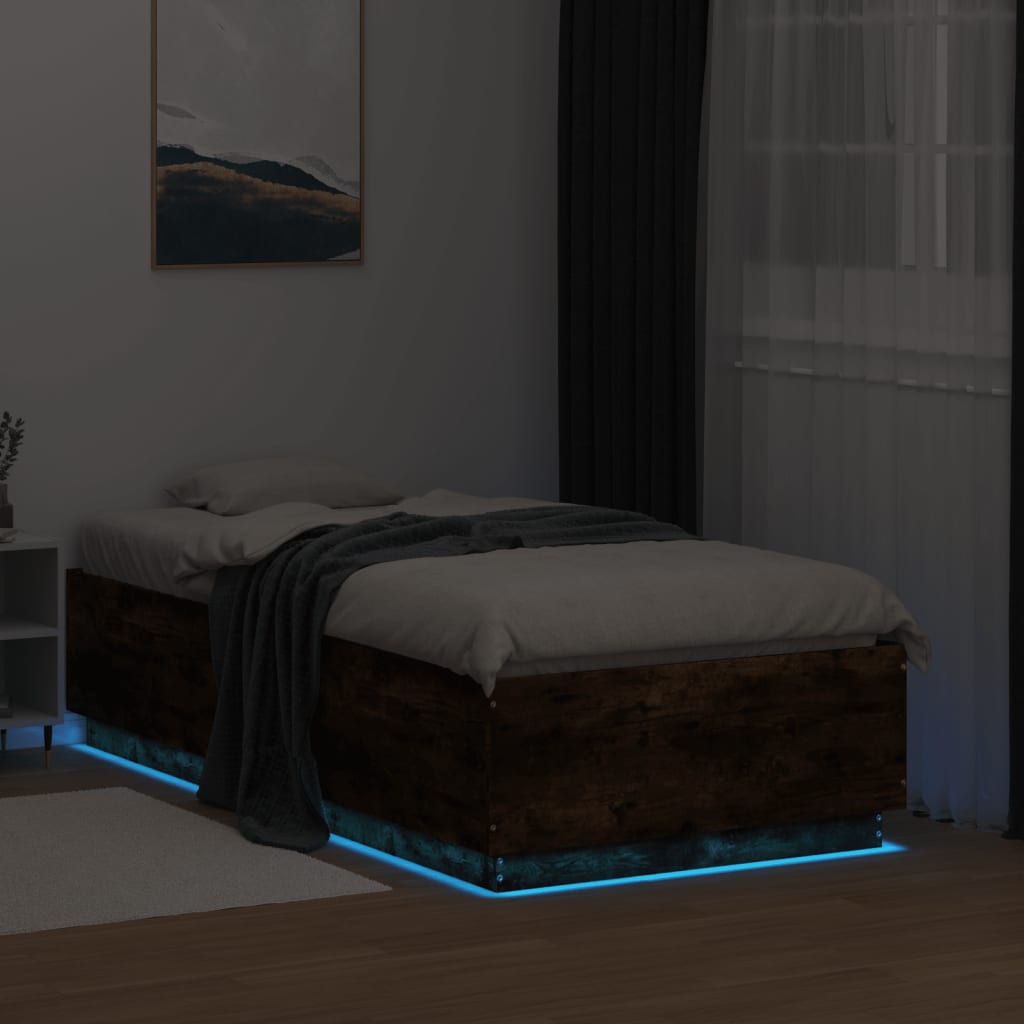 Rám Postele S Led Osvětlením Kompozit