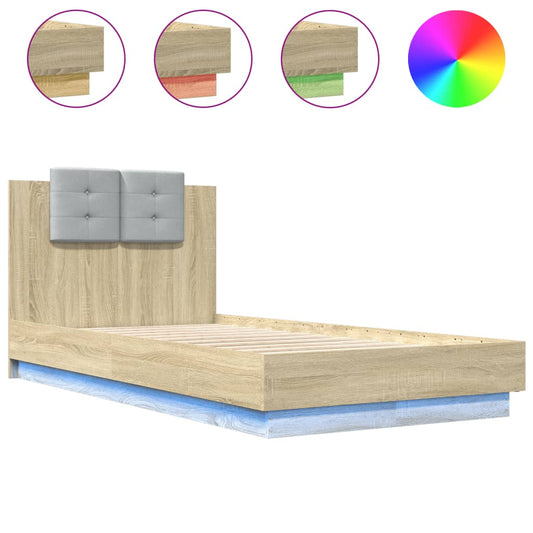 Rám Postele S Čelem A Led Osvětlením