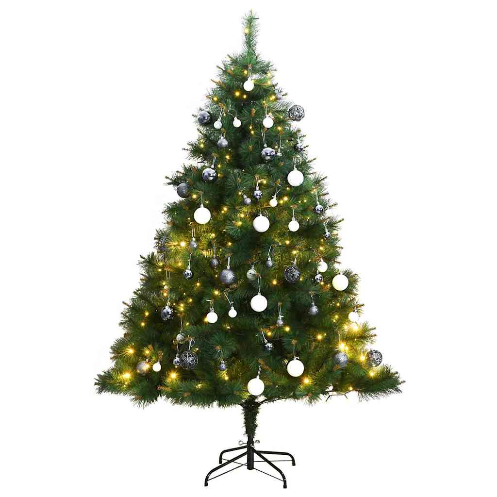 Umělý Sklápěcí Vánoční Stromek Se 150 Led A Koulemi 120 Cm