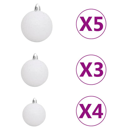 Umělý Sklápěcí Vánoční Stromek Se 150 Led A Koulemi 120 Cm