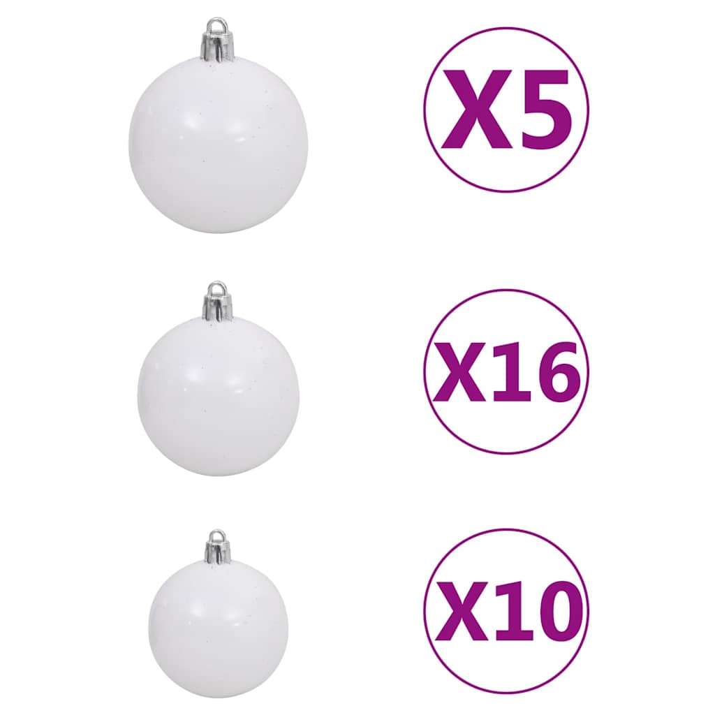 Umělý Sklápěcí Vánoční Stromek S 300 Led A Koulemi