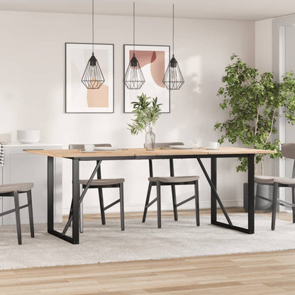 Nohy K Jídelnímu Stolu O Rám 160 X 80 X 73 Cm Litina Černá