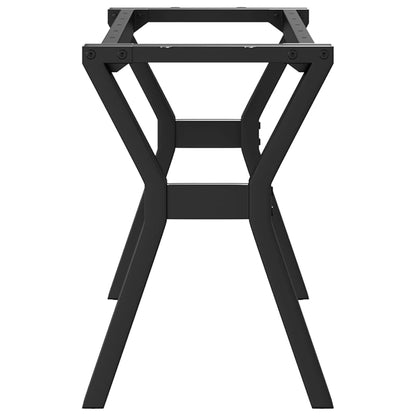 Nohy Ke Konferenčnímu Stolu Y Rám 90 X 30 X 43 Cm Litina Černá