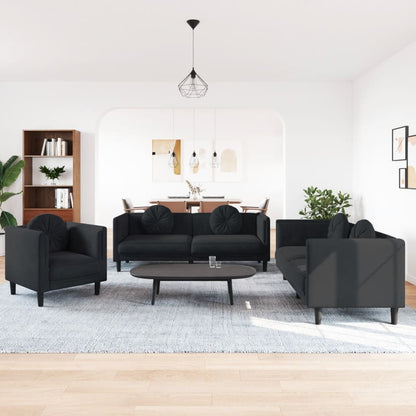 2Dílná Sedací Souprava S Polštáři Samet
