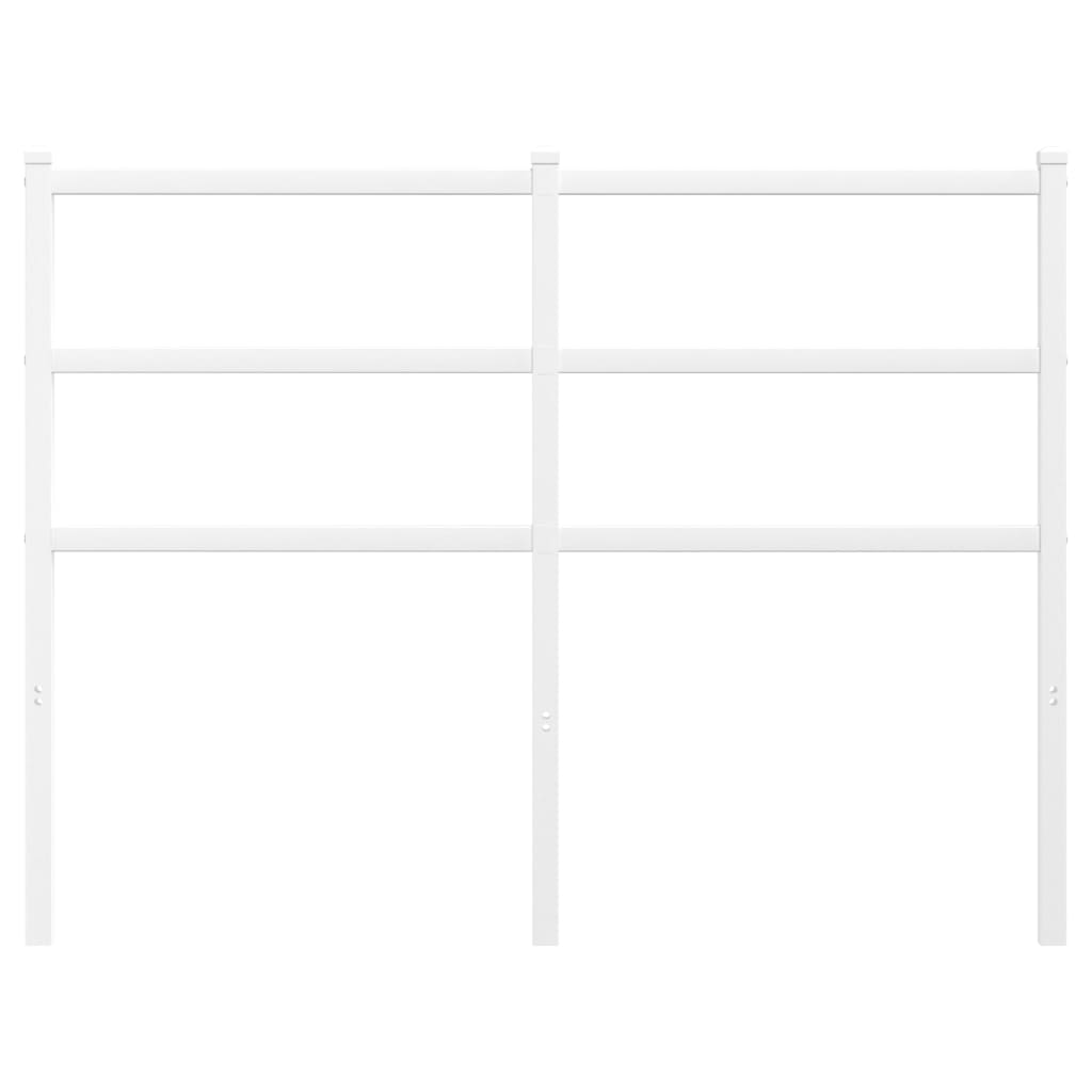 Kovové Čelo Postele Bílé