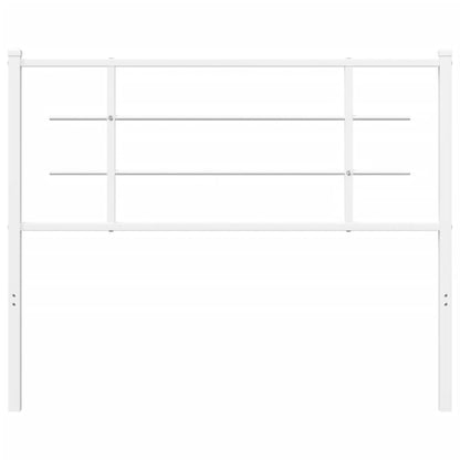 Kovové Čelo Postele Bílé