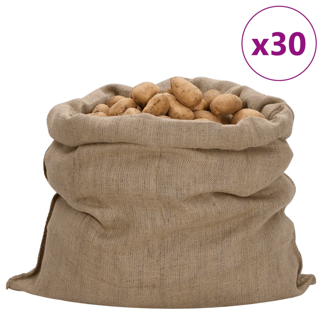 Jutové Pytle 10 Ks 100% Juta 340 G/M²