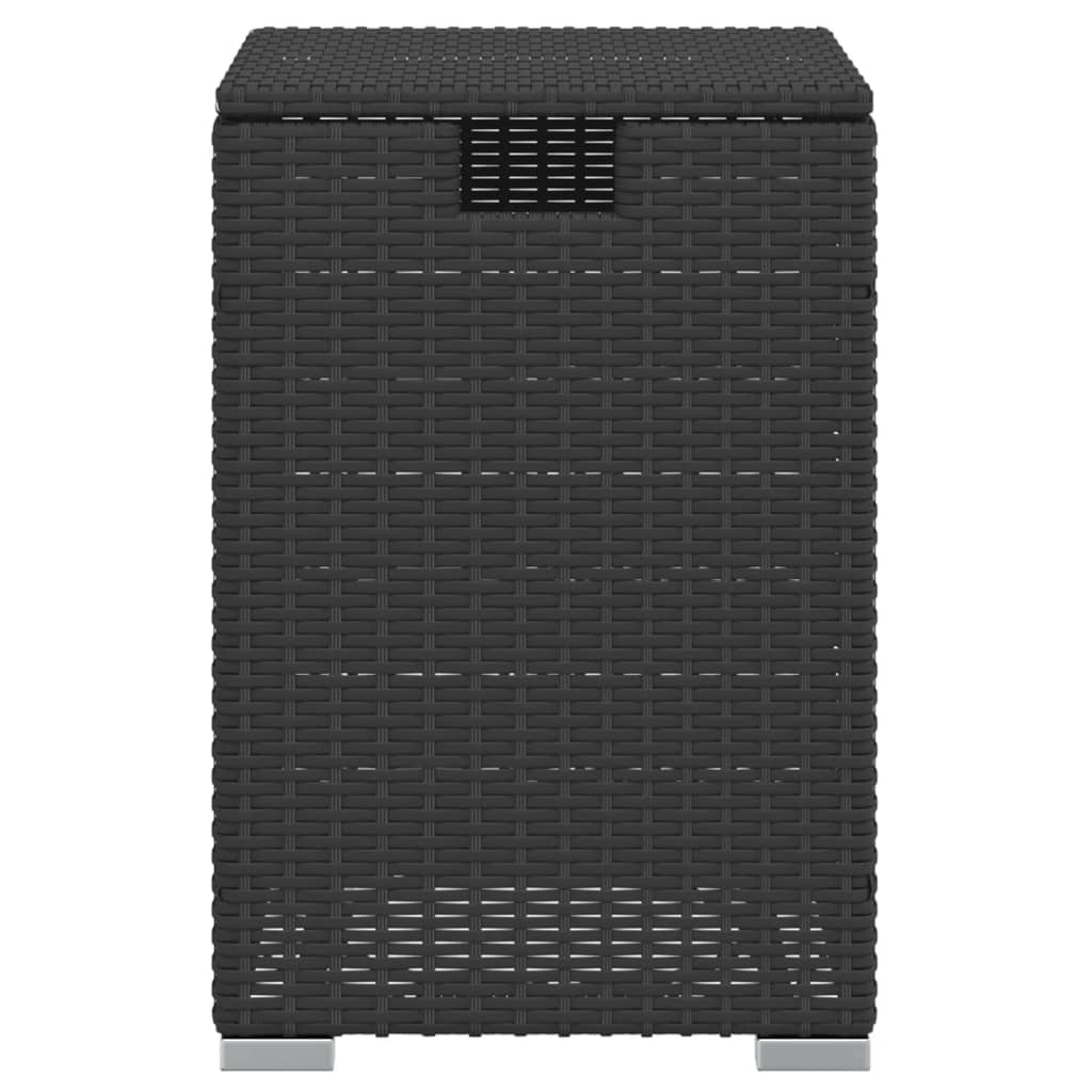 Stolek Na Propanbutanovou Láhev Černý 40 X 40 X 60 Cm Polyratan