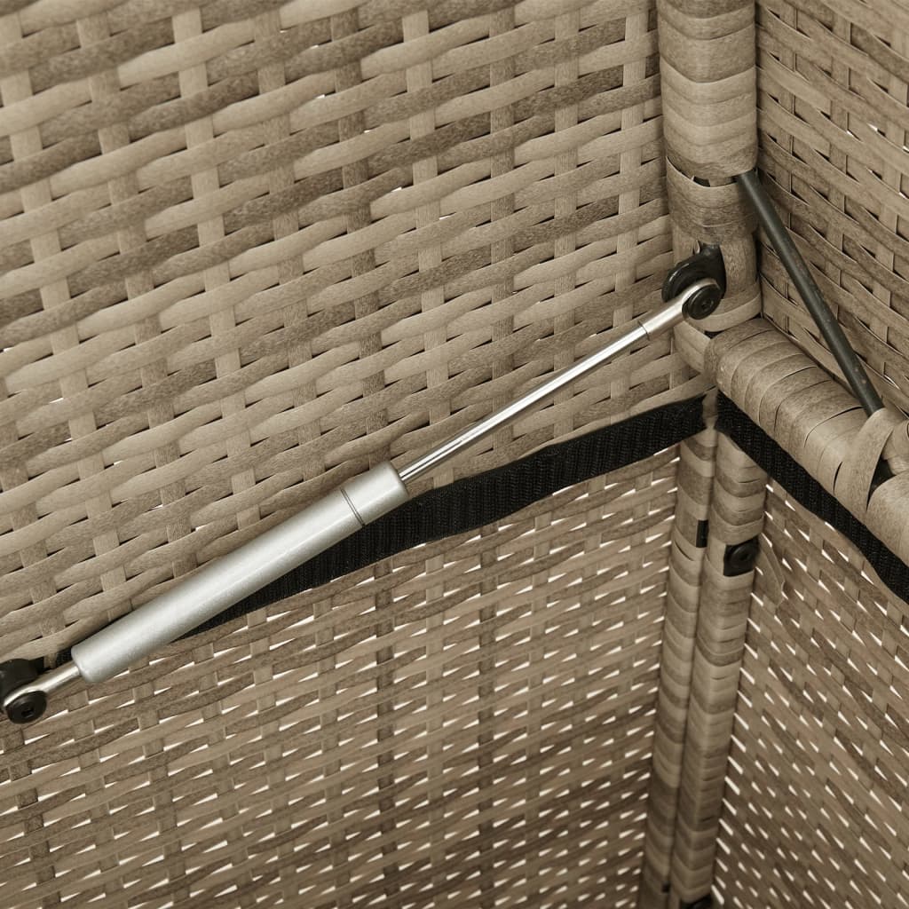 Zahradní Lavice S Poduškami Béžová Polyratan