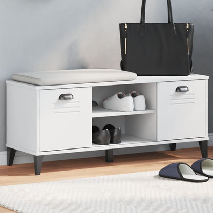Lavice S Botníkem Viken Antracitově Šedá 106X35X45 Cm Kompozit