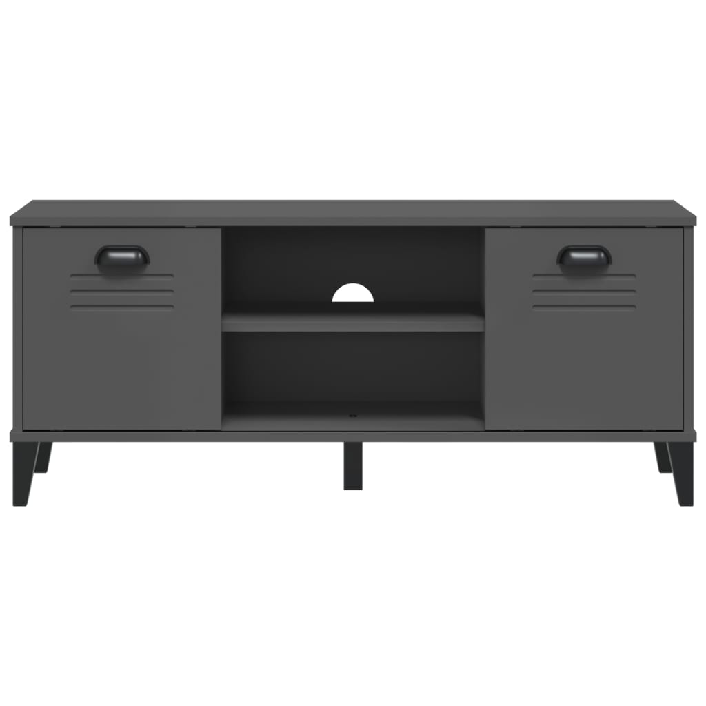 Lavice S Botníkem Viken Antracitově Šedá 106X35X45 Cm Kompozit
