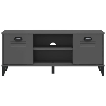 Lavice S Botníkem Viken Antracitově Šedá 106X35X45 Cm Kompozit